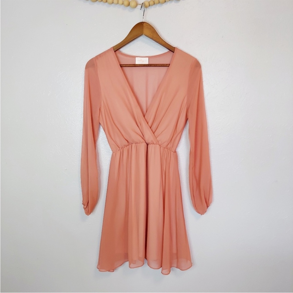 Embrace L.A. Pink chiffon dress